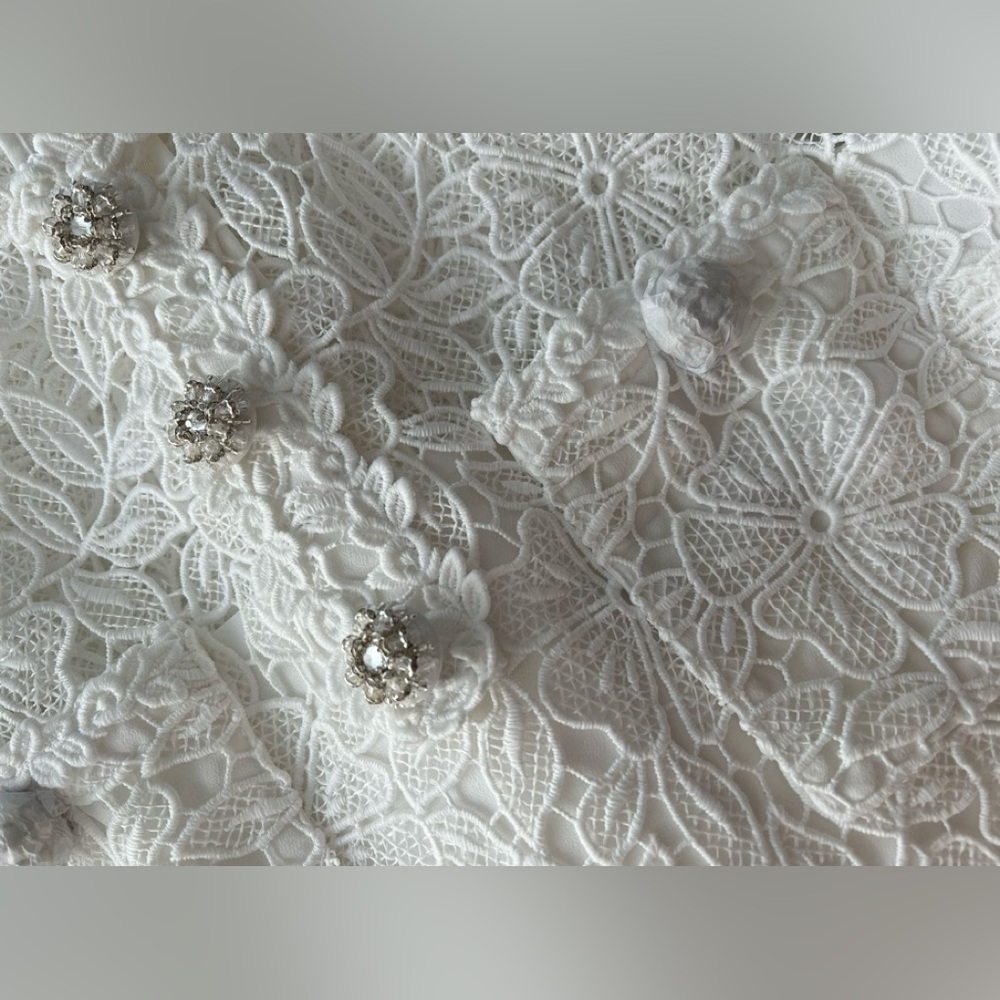 Self Portrait WHITE LACE MINI DRESS - Picture 3 of 3